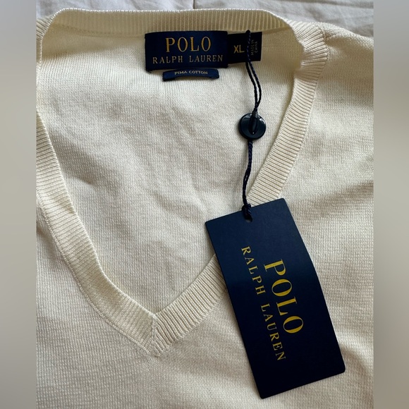 NWT Ralph Lauren Pima Cotton Vest - Picture 2 of 4